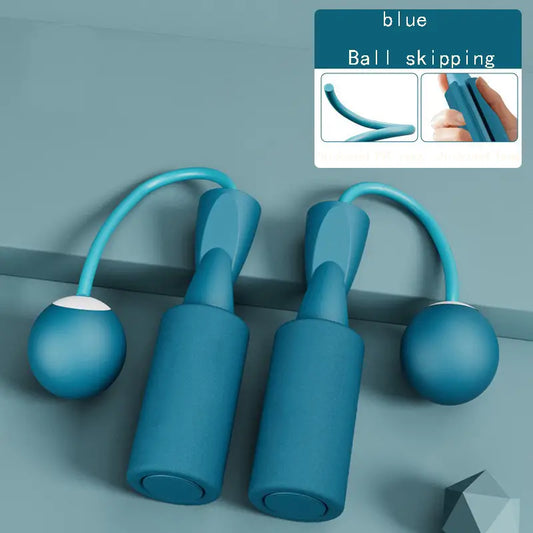 Cordless Skipping Rope in blue color designed for indoor fitness and cardio training at home.